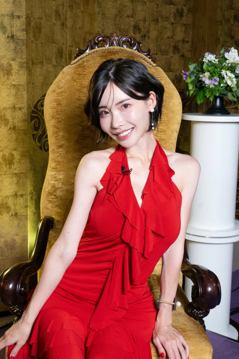 ABEMA TVに出演時の深田えいみ